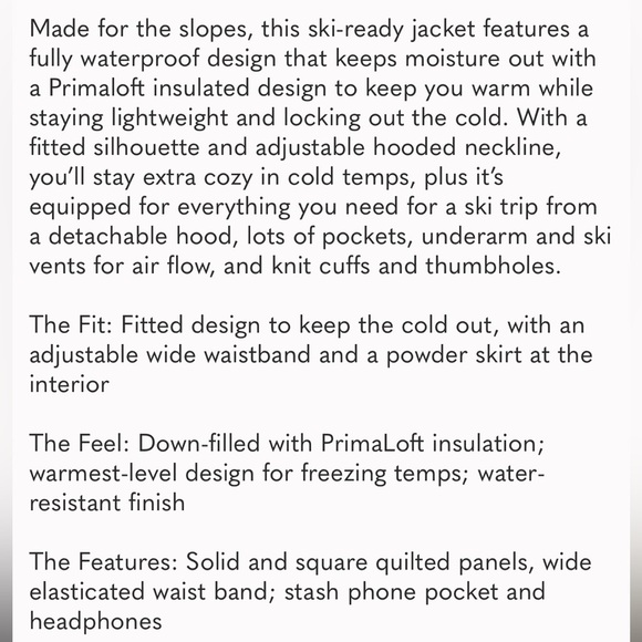 Free People All Prepped Ski Jacket Size Medium NWT - Picture 14 of 14